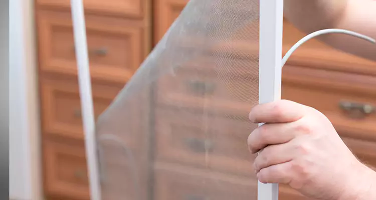 Privacy Mesh Screen Door Installation in Lauderdale Lakes, FL