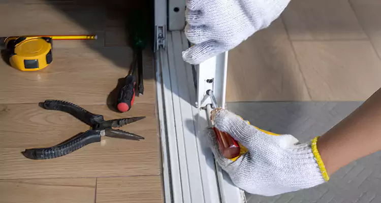 Backyard Sliding Door Track Repair in Lauderdale Lakes, FL