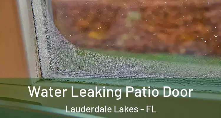  Water Leaking Patio Door Lauderdale Lakes - FL